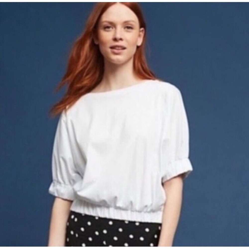 Anthropologie Postage Stamp Oversized Dolman Women's Size Medium Cropped Baggy‎